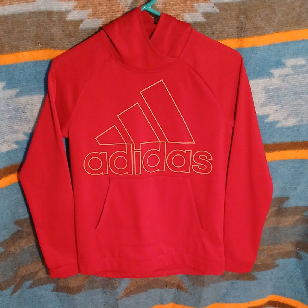 adidas Womens Red Hoodie